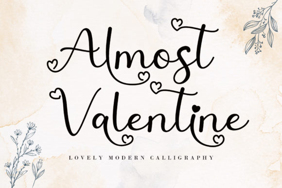 A Script Font That Brings Warmth to Editorial Design: Almost Valentine