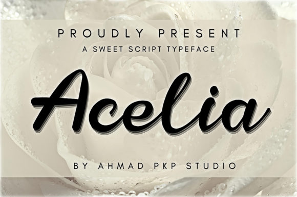 Acelia: A Script Font for Editorial Design