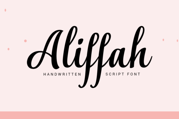 Aliffah: The Script Font That Elevates Brand Visuals