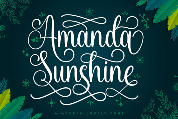 Amanda Sunshine: A Script Font for Thoughtful Branding