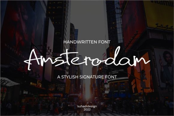 Amsterodam: A Handwritten Font for Digital Campaigns