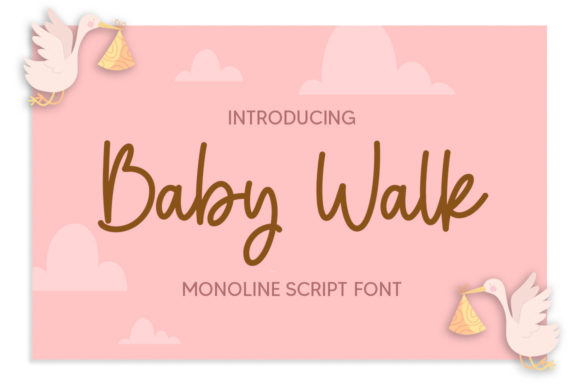 Baby Walk Font: A Handwritten Script for Editorial Charm