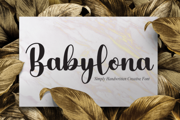 Babylona: A Flowing Handwritten Font for Crafters and Product Makers