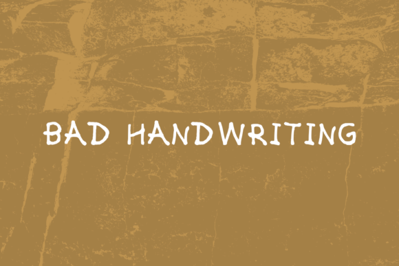 Bad Handwriting: A Friendly Script Font for Small Business Branding