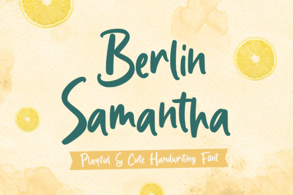 Berlin Samantha: A Sweet Script Font for Branding Projects