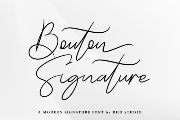 Bouton Signature: A Modern Calligraphy Font for Real Branding Work