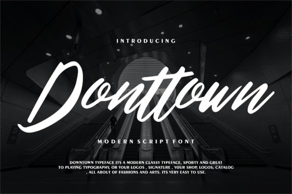 Donttown Script Font for Handmade Labels and Cards