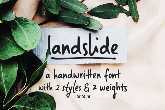 Landslide Font: A Handwritten Typeface for Editorial Warmth