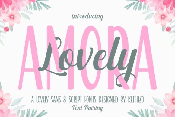 Lovely Amora: A Duo Font That Brings Consistency to Your Brand