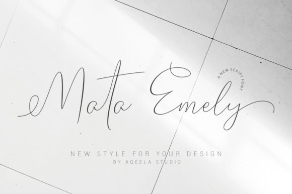 Mata Emely: A Handwritten Font That Elevates Small Business Branding