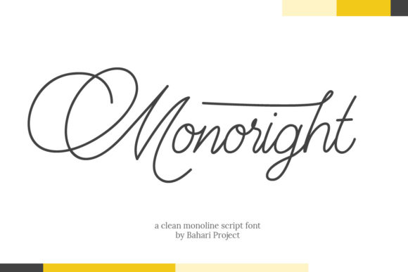 Monoright Script Font Review: A Delicate Typeface for Campaign Design