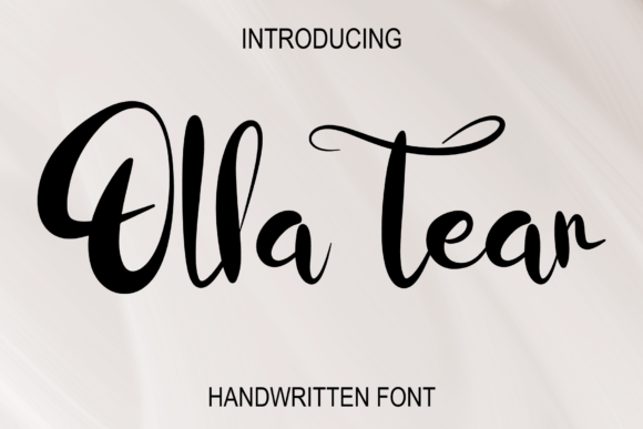 Olla Tear: A Script Font Built for Editorial Storytelling