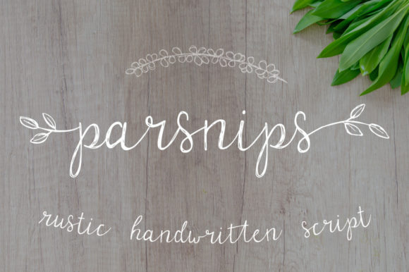 Parsnips Font: Rustic Charm for Handmade Labels and Printables