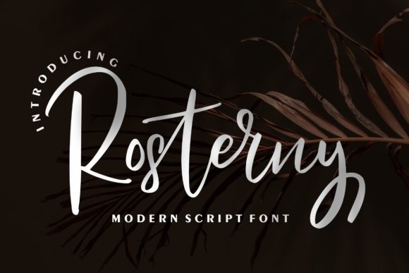 Rosterny Font: A Relaxed Script for Polished Branding
