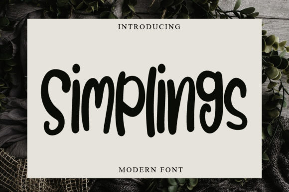 Simplings: A Script Font for Editorial Design and Brand Storytelling