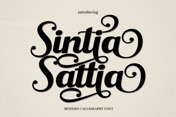 Sintia Sattia: A Handmade Script Font That Means Business