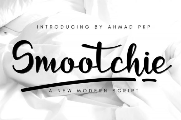 Smootchie: A Script Font for Warm Editorial Layouts