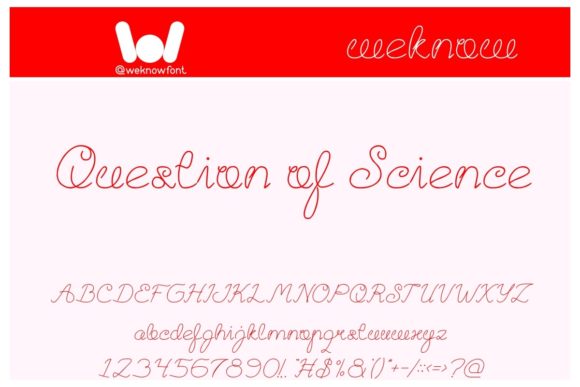Testing Question of Science: A Vintage Script Font for Modern Web Design