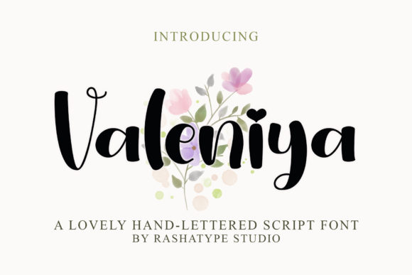 Valeniya Script Font: A Stylish Choice for Small Business Branding